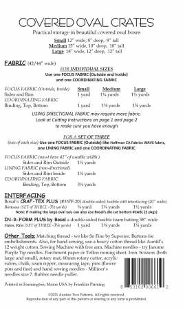 Covered Oval Crates # AT661, From Aunties Two In Craft