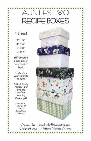 Recipe boxes # AT670, From Aunties Two By McLeod, Carol In Craft