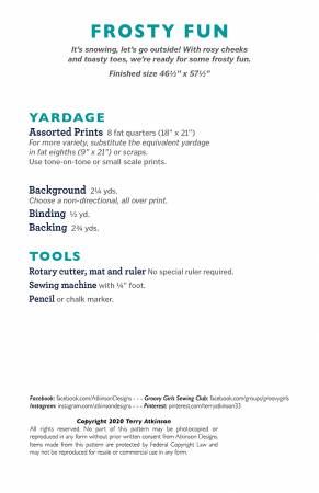 Frosty Fun # ATK-203, From Atkinson Designs In Quilts