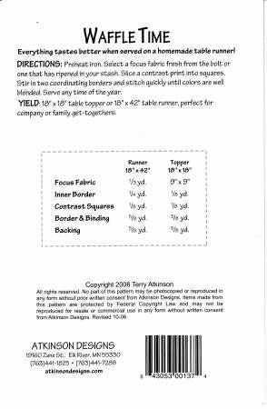 Waffle Time # ATK137