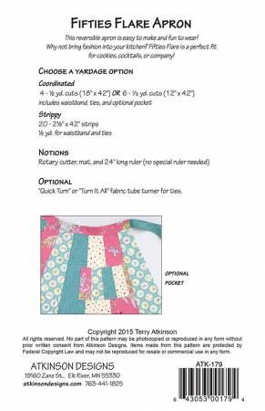 Fifties Flare Apron # ATK179