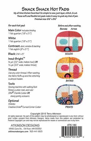 Snack Shack Hot Pads # ATK180
