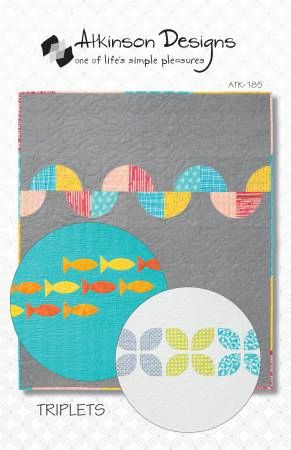 Triplets: A Trio of Baby Quilts # ATK185, From Atkinson Designs In Quilts