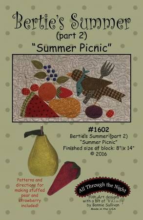 Berties Summer 2 Summer Picnic # ATN1602, From All Through The Night By Sullivan, Bonnie In Placemats, Table Runners & Toppers
