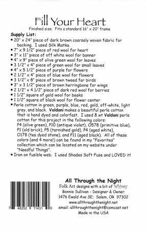 Fill Your Heart # ATN1610, From All Through The Night By Sullivan, Bonnie In Wool