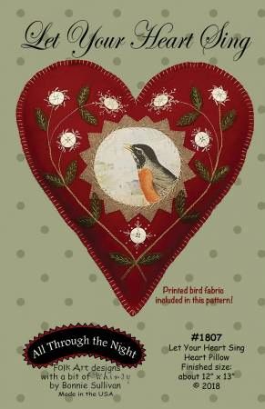 Let Your Heart Sing # ATN1807, From All Through The Night In Pillows and Rugs