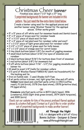 Christmas Cheer Banner # ATN1909, From All Through The Night In Craft