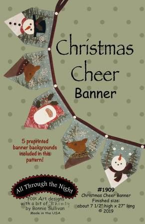 Christmas Cheer Banner # ATN1909, From All Through The Night In Craft