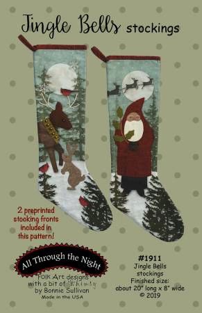Jingle Bells Stockings # ATN1911, From All Through The Night In Craft