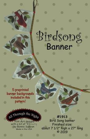 Birdsong Banner # ATN1913, From All Through The Night In Craft