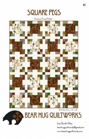 Square Pegs # BHQ-110, From Bear Hug Quiltworks By Alley, Lisa In Quilts