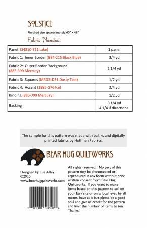Solstice # BHQ-182, From Bear Hug Quiltworks In Quilts