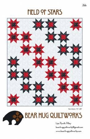 Field of Stars # BHQ-266, From Bear Hug Quiltworks By Alley, Lisa In Quilts