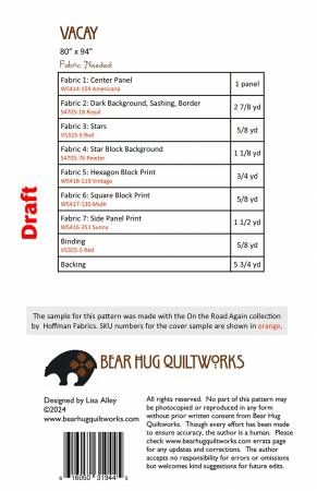 Vacay # BHQ-296, From Bear Hug Quiltworks By Alley, Lisa In Quilts