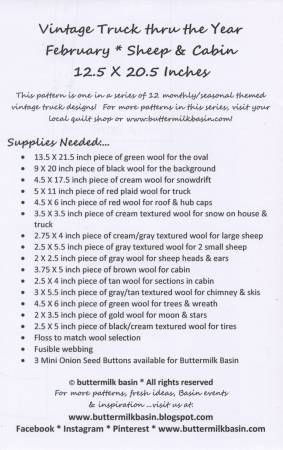 February Vintage Truck thru the Year 12-1/2in x 22in # BMB1328