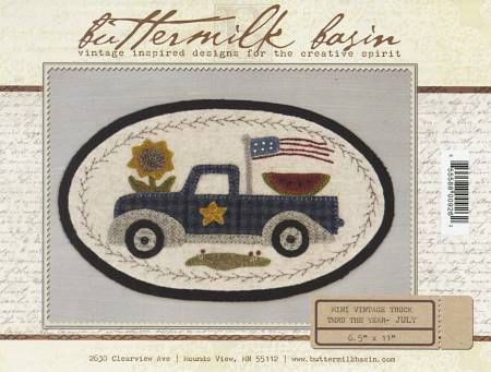 Mini Vintage Truck Thru The Year - July 6-1/2in x 11in # BMB1352