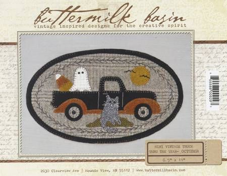 Mini Vintage Truck Thru The Year - October 6-1/2in x 11in # BMB1355