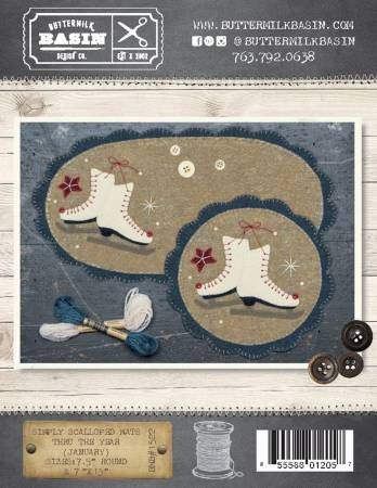 Simply Scalloped Mats Thru the Year January # BMB1522