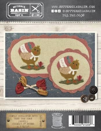 Simply Scalloped Mats Thru the Year April # BMB1525