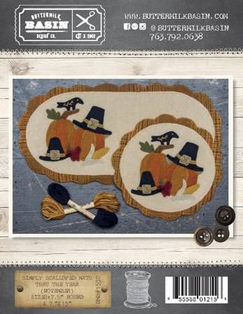 Simply Scalloped Mats Thru the Year November # BMB1532