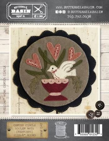 Center Circle Woolen Mats February # BMB1547