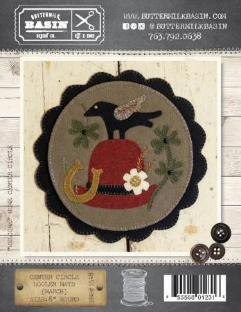 Center Circle Woolen Mats March # BMB1548
