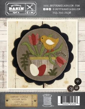 Center Circle Woolen Mats April # BMB1549