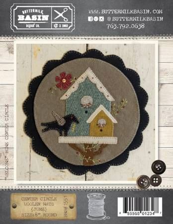 Center Circle Woolen Mats June # BMB1551