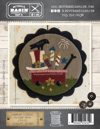 Center Circle Woolen Mats July # BMB1552