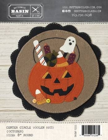 Center Circle Woolen Mats October # BMB1555