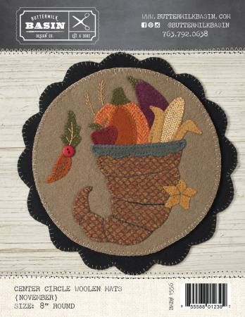 Center Circle Woolen Mats November # BMB1556
