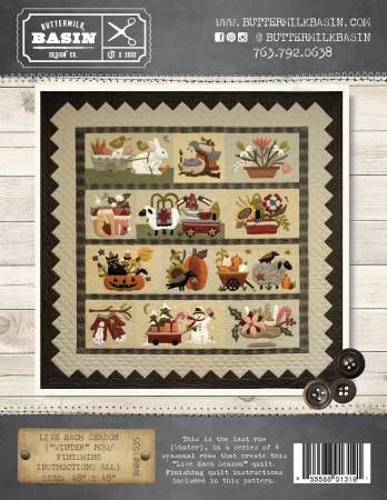 Live Each Season Winter and Finishing Instructions # BMB1635