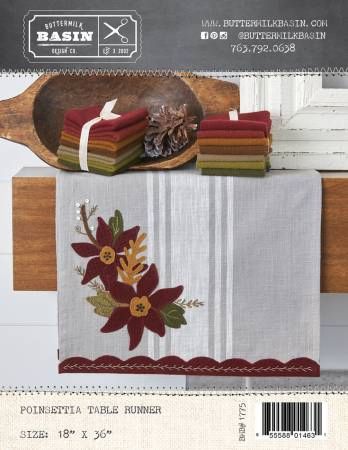 Poinsettia Table Runner # BMB1775
