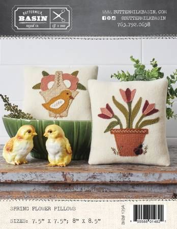 Spring Flower Pillows # BMB1794, From Buttermilk Basin In Pillows and Rugs