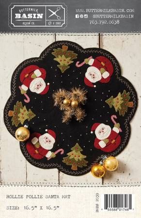 Rollie Pollie Santa Mat # BMB2039, From Buttermilk Basin By West, Stacy In Craft