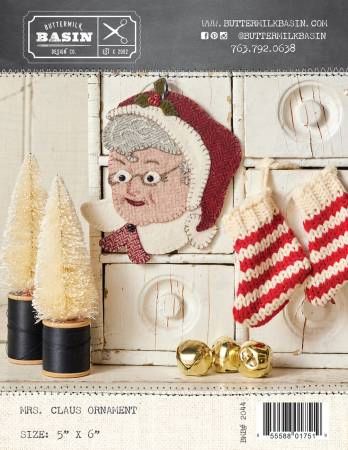 Mrs. Claus Ornament # BMB2044, From Buttermilk Basin By West, Stacy In Craft