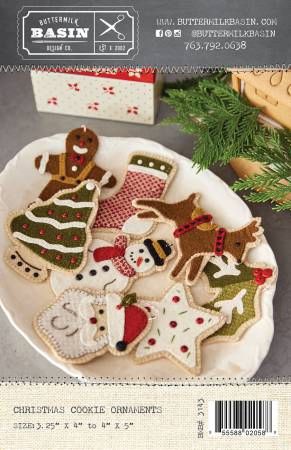 Christmas Cookie Ornaments # BMB3143, From Buttermilk Basin In Craft
