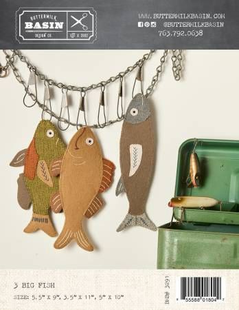 3 Big Fish # BMB3291, From Buttermilk Basin By West, Stacy In Craft