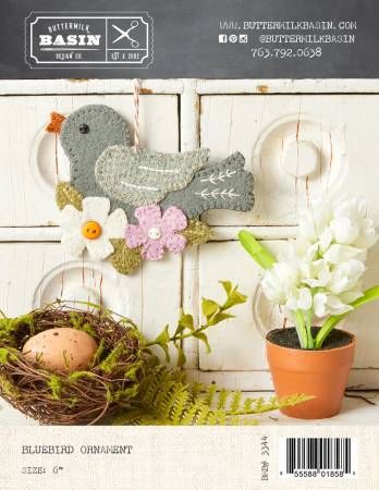 Bluebird Ornament # BMB3344, From Buttermilk Basin By West, Stacy In Craft