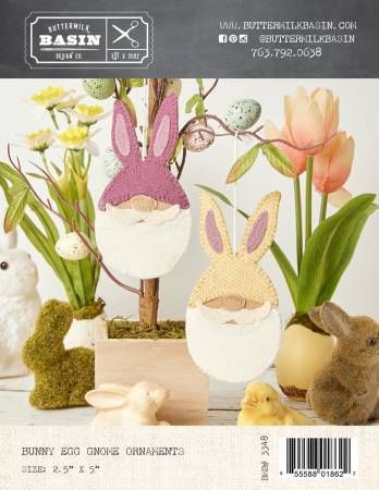 Bunny Egg Gnome Ornaments # BMB3348