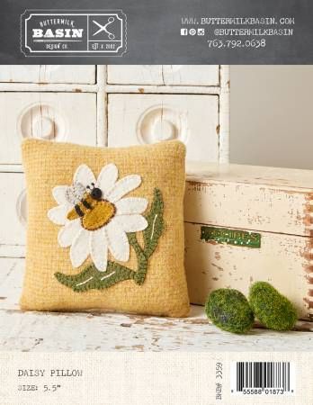 Daisy Pillow # BMB3359, From Buttermilk Basin By West, Stacy In Pillows and Rugs