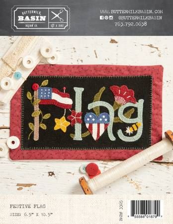 Festive Flag # BMB3365, From Buttermilk Basin By West, Stacy In Craft