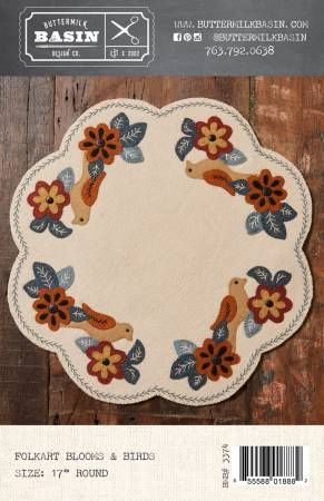 Folkart Blooms & Birds # BMB3374, From Buttermilk Basin By West, Stacy In Craft