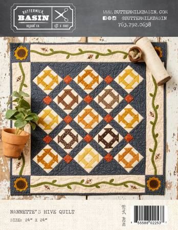 Nannette's Hive Quilt # BMB3428, From Buttermilk Basin By West, Stacy In Quilts