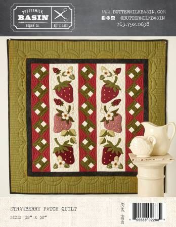 Strawberry Patch Quilt # BMB3469, From Buttermilk Basin By West, Stacy In Quilts