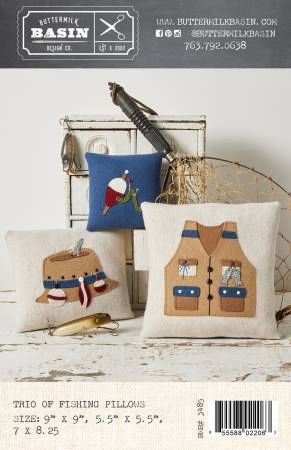 Trio of Fishing Pillows # BMB3485