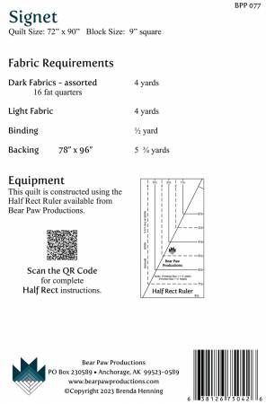 Signet # BPP077, From Bear Paw Productions By Henning, Brenda In Quilts