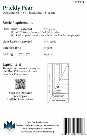 Prickly Pear # BPP079, From Bear Paw Productions By Henning, Brenda In Quilts