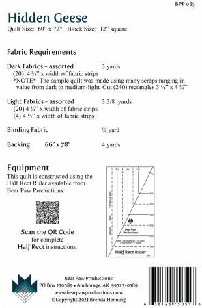 Hidden Geese # BPP085, From Bear Paw Productions By Henning, Brenda In Quilts