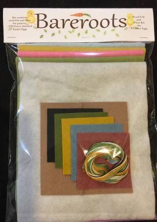 Sweet Stitched Easter Eggs Wool Felt & Floss Kit # BR229K